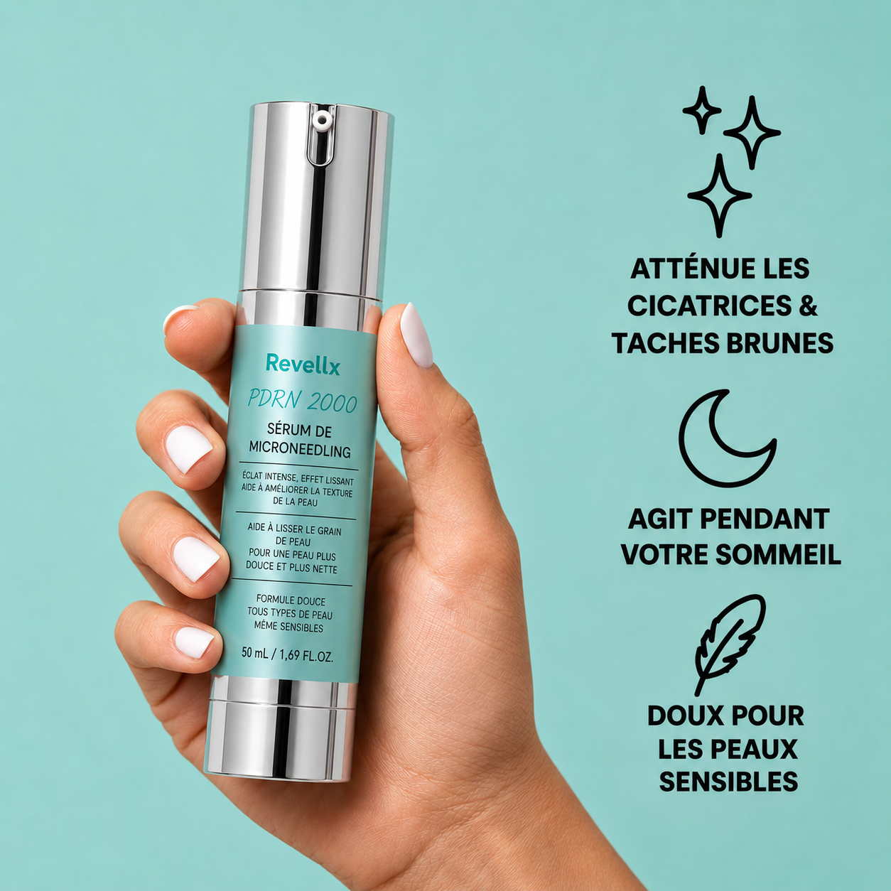 Revellx™ | Sérum Microneedling — Cicatrices d'acné